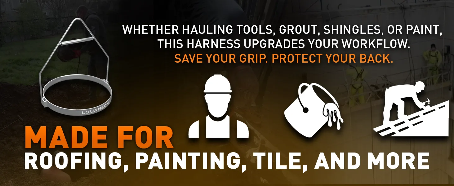 Made for roofing, painting, tile, and more. Save your grip. Protect your back.